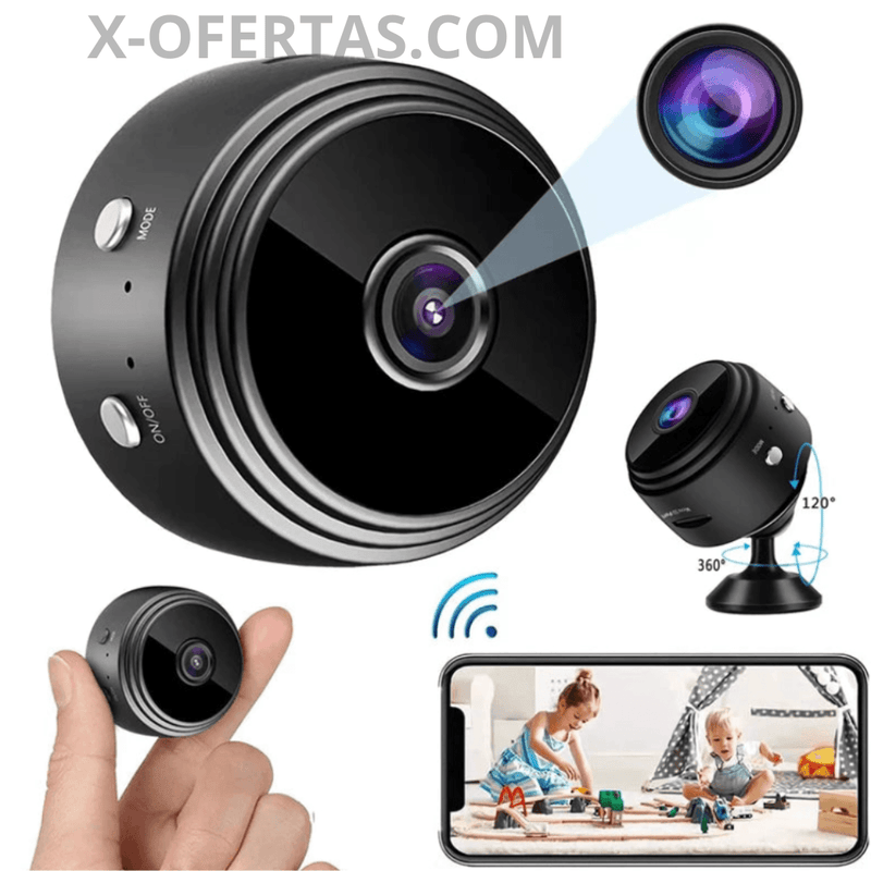 Mini Camera de Segurança WiFi 720P HD - X-OFERTAS.com