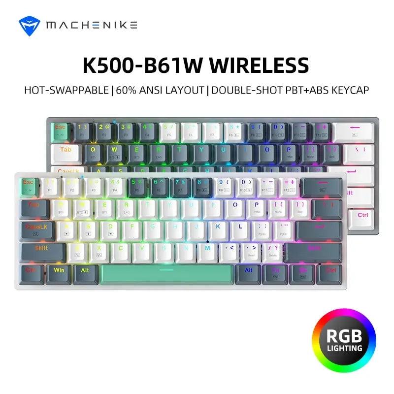 TECLADO MACHENIKE MECHANICAL K500-B61W Wireless - X-OFERTAS.com