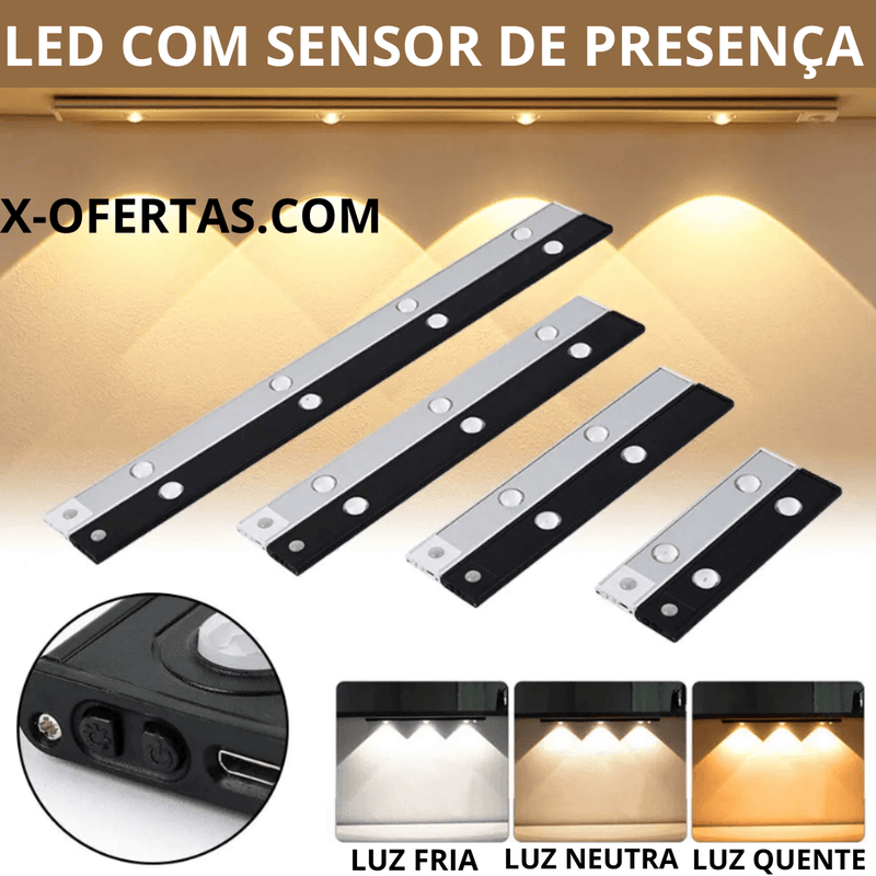 LED Inteligente com Sensor de Movimento LightSense - X-OFERTAS.com